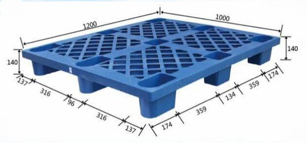 THWJ1210-A網格九角系列塑料托盤